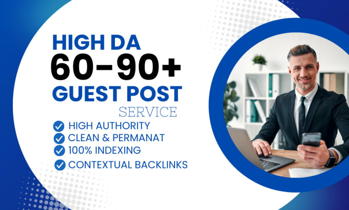 Gig Preview - Do guest post, high da guest post and dofollow guest posting on da90 website