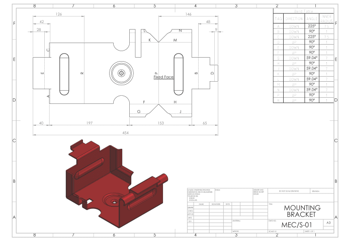 Gig Preview - Create sheet metal design dxf 3d model by solidworks and autocad