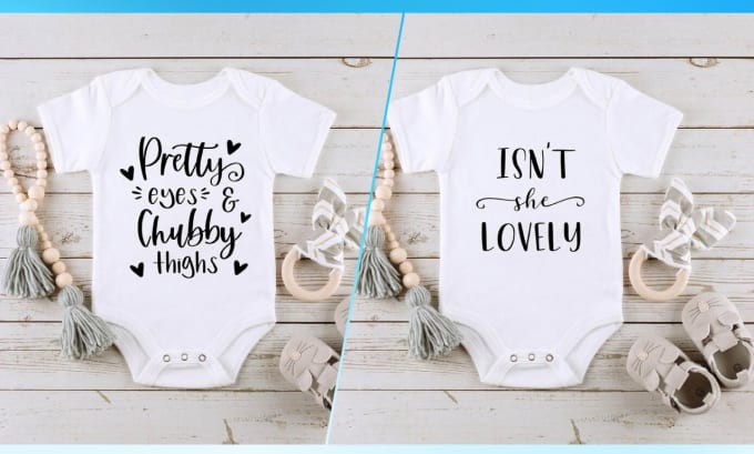 Gig Preview - Create cute kids, baby t shirt design