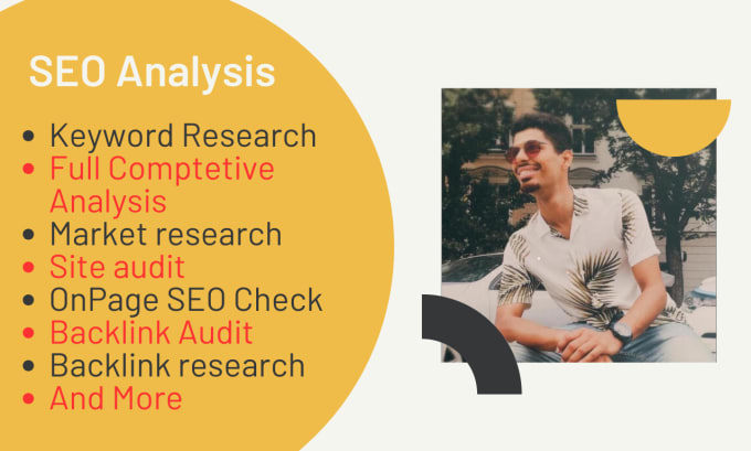 Gig Preview - Do SEO competitive analysis, market research, and website audit