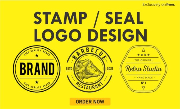 Gig Preview - Design circular or rectangular digital stamp or seal logo professionally in 1hr