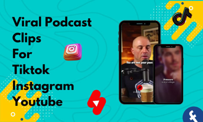 Gig Preview - Make viral podcast clips for tiktok, reels, shorts quickly