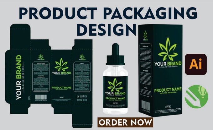 Gig Preview - Do product packaging design, pouch design and box design