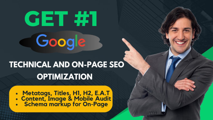 Gig Preview - Do on page and technical SEO for your google website