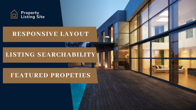 Gig Preview - Design a responsive real estate listing website