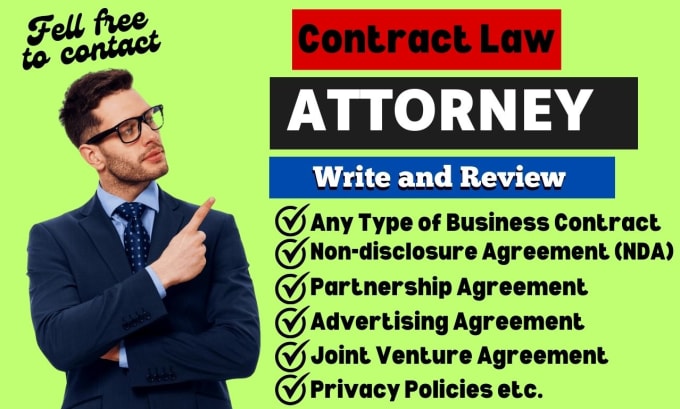 Gig Preview - Be your lawyer to write legal contract, agreement, nda, policy