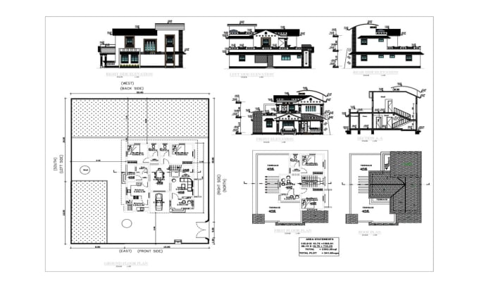 Gig Preview - Draw your architectural design in autocad