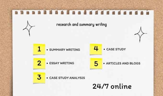 Bestseller - do case study analysis, literature, review, research and summary writing, report