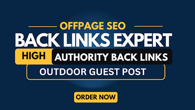 Gig Preview - Do high da out door guest post dofollow backlinks