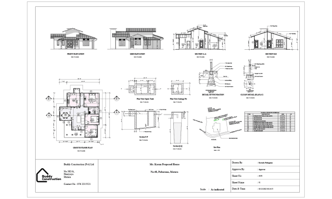 Gig Preview - Be your architect, draftman for house and commercial plans