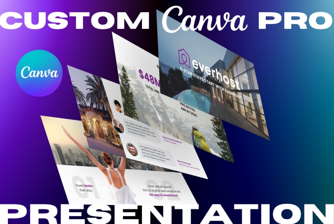 Gig Preview - Design a captivating canva pro presentation