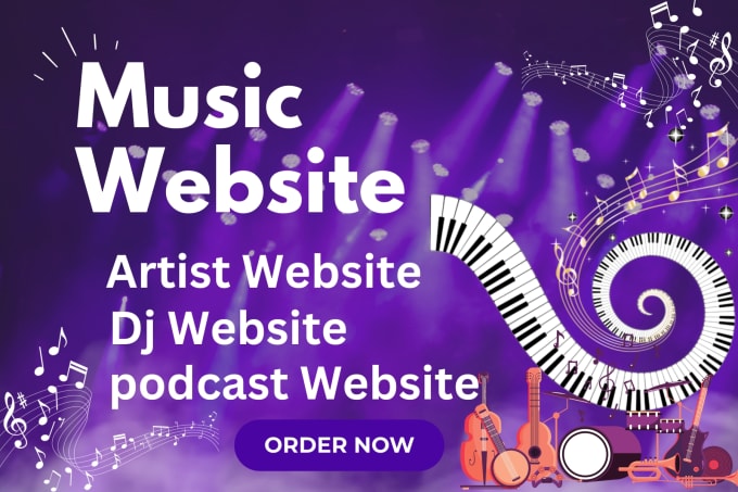 Gig Preview - Design premium music website for artists, djs, podcasts, bands, and producers