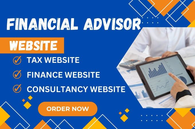 Gig Preview - Financial advisor, consultancy, finance, bookkeeping, tax advisor website