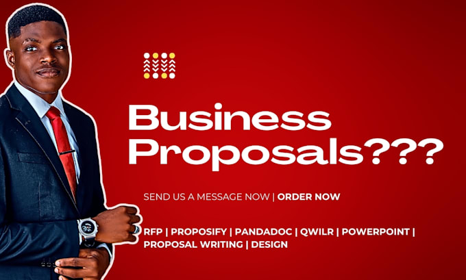 Gig Preview - Write and design business proposal, template design on pandadoc qwilr proposify