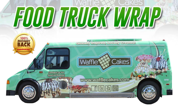 Gig Preview - Create restaurant food truck food van wrap, or food trailer wrap design