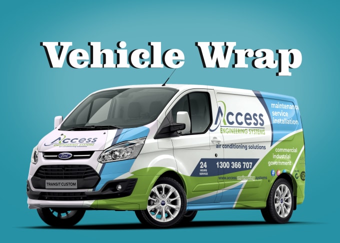 Gig Preview - Make branding vehicle wrap, car wrap, van wrap, truck wrap design