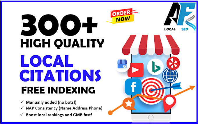 Gig Preview - Promote your business in 24 hours with 300 USA local citations SEO