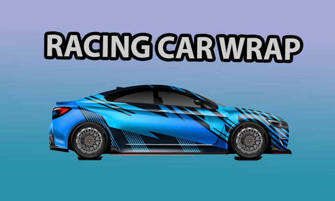 Gig Preview - Make a professional racing car wraps , livery car ,vehicle wrap ,rally car wrap