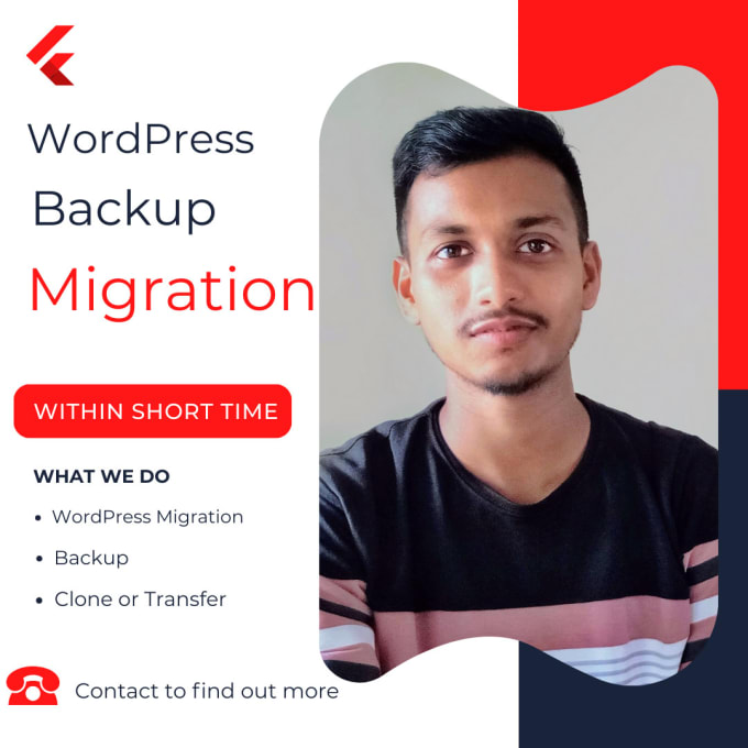 Gig Preview - Backup, transfer, migrate wordpress website to new web host