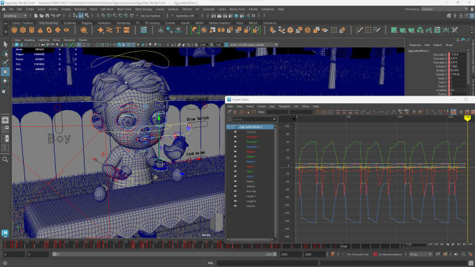 Gig Preview - Do 3d kids animation with lighting render