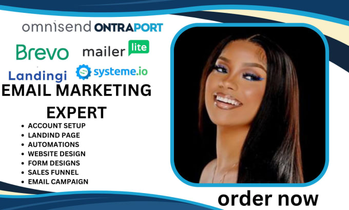 Gig Preview - Ontraport omnisend  systeme io brevo mailerlite automations  landing pages