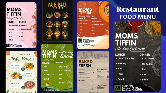 Gig Preview - Do an amazing menu design food menu, restaurant menu design