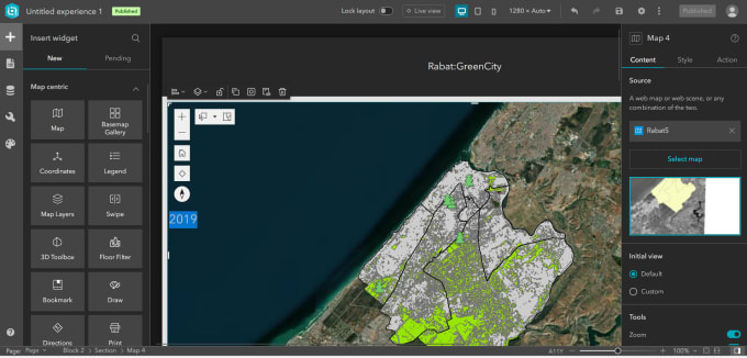 Gig Preview - Create a web application using arcgis online and experience builder