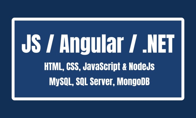 Gig Preview - Do html css javascript angular nodejs asp net