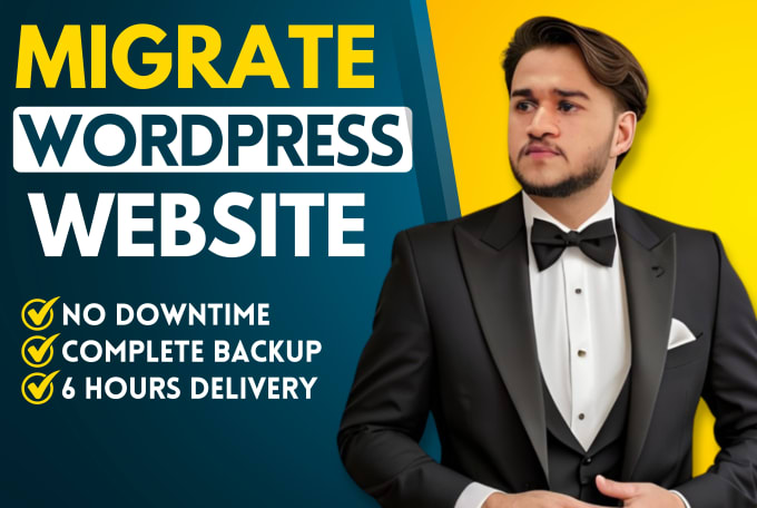 Gig Preview - Do website transfer, backup, move, and wordpress migration in 6hrs