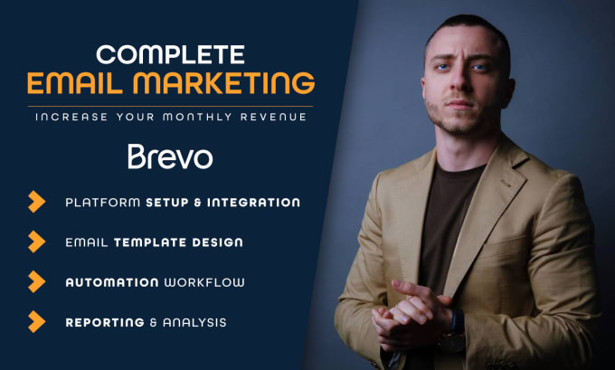 Gig Preview - Manage your brevo account and make email marketing campaign