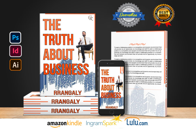 Gig Preview - Design book cover, ebook cover, or amazon KDP in 24hrs