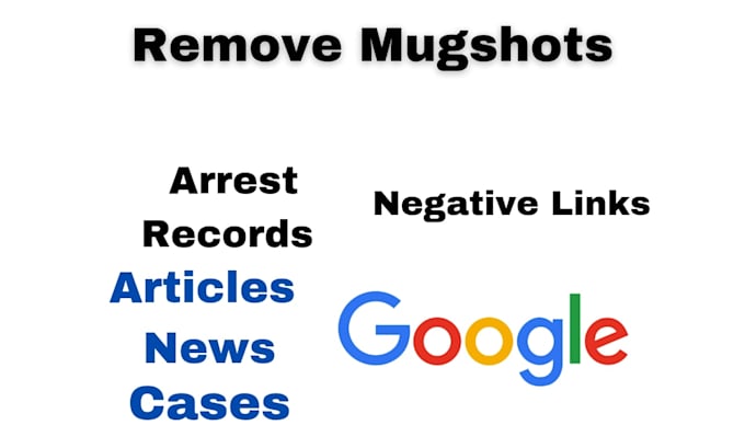 Gig Preview - Permanently remove mugshots articles cases news delete negative links on google