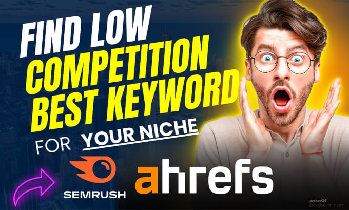 Gig Preview - Find micro niche keyword research using ahrefs and semrush