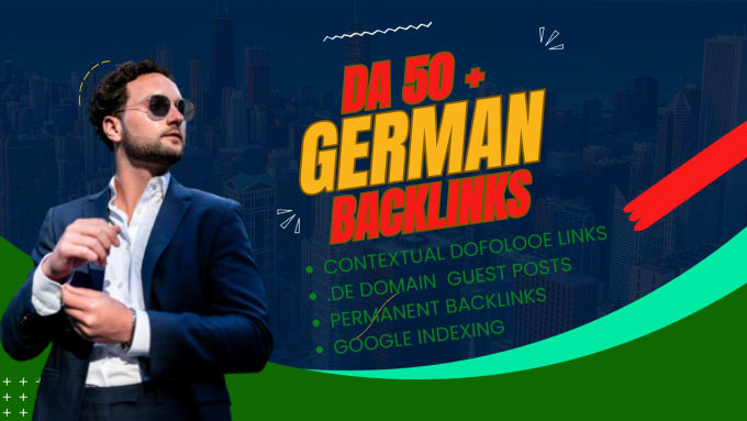 Gig Preview - Do seo backlinks through german guest posts high da german link building