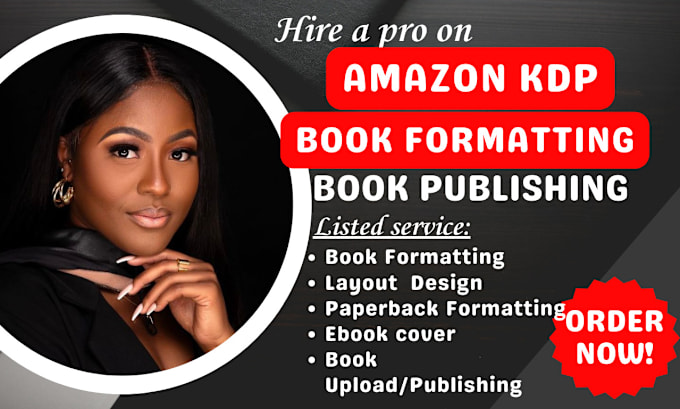 Gig Preview - Amazon KDP book formatting, paperback formatting, ebook cover, book publishing