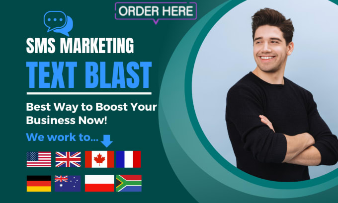 Gig Preview - Do text message marketing to USA UK canada france australia germany poland