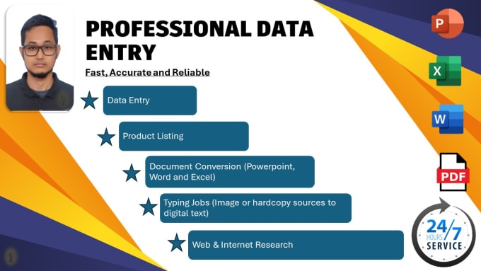 Gig Preview - Do data entry, copy paste, research, and document conversion