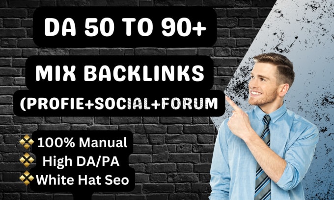 Gig Preview - Create high da  natural mix seo dofollow backlinks  manually