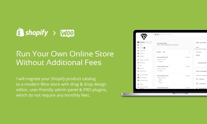 Gig Preview - Migrate your shopify store to more efficient e commerce website