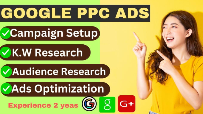 Gig Preview - Setup and optimize google adwords and ads campaign PPC ads