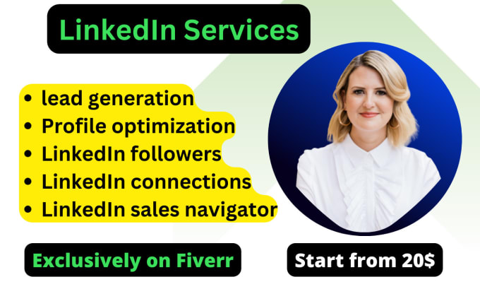 Gig Preview - Do linkedin lead generation, profile optimization, followers, b2b