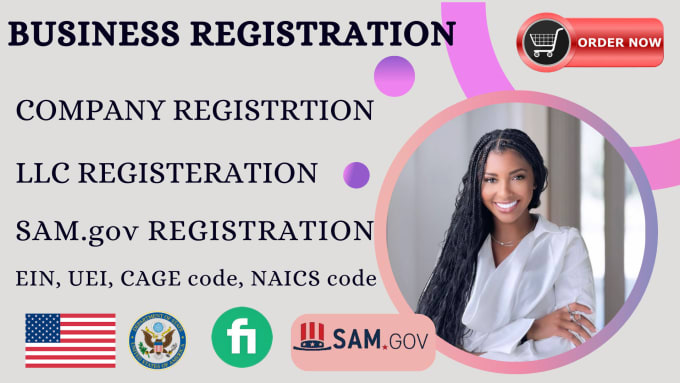 Gig Preview - Sam gov llc registration uei naics ein and cage code