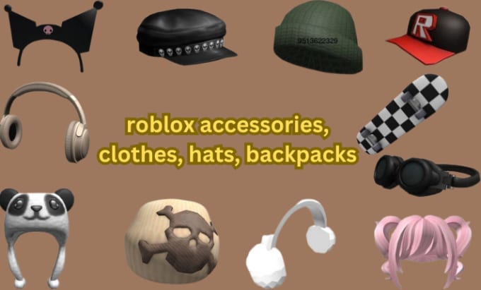 Gig Preview - Design trendy roblox accessories, clothes, hats, backpacks and ugc accessor