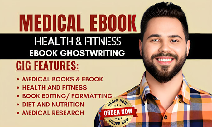 Gig Preview - Write medical book and ebook health and fitness mental health wellness self help