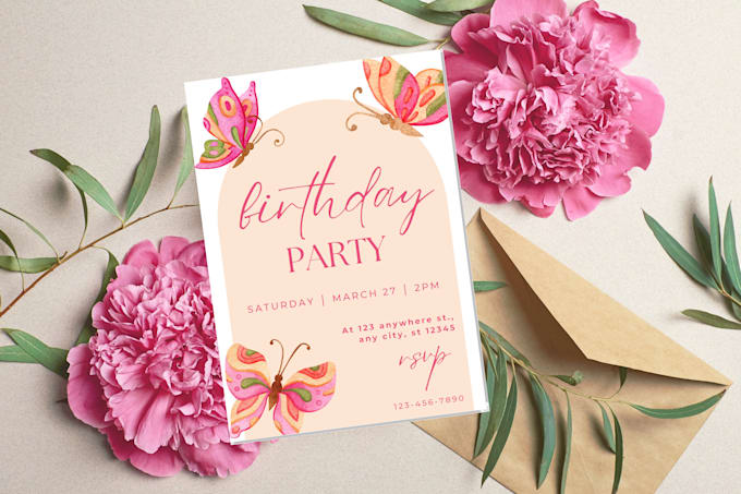 Gig Preview - Design any invitation cards for wedding, birthday , party