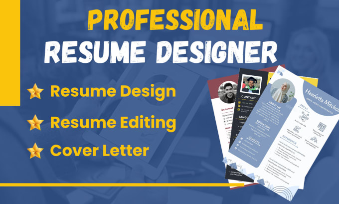 Gig Preview - Be your expert resume writer with professional design, including cover letters