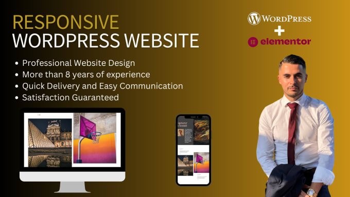 Gig Preview - Craft a user friendly and stunning wordpress website