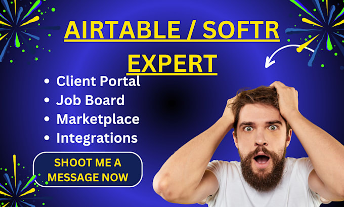 Gig Preview - Softr website design client portal with airtable database