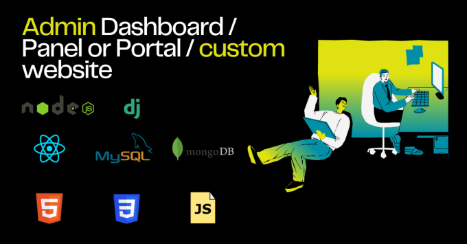 Gig Preview - Build custom website, admin panel, dashboard on react, nodejs, dotnet, blazor