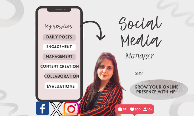 Gig Preview - Be your monthly social media manager and content creator